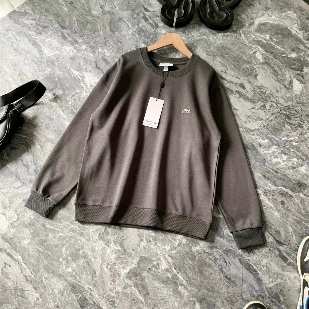 Lacoste Classic Logo Crewneck Sweatshirt Dark Grey