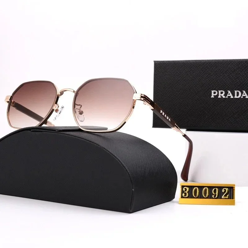 Prada Hexagonal Gradient Sunglasses Black Frame