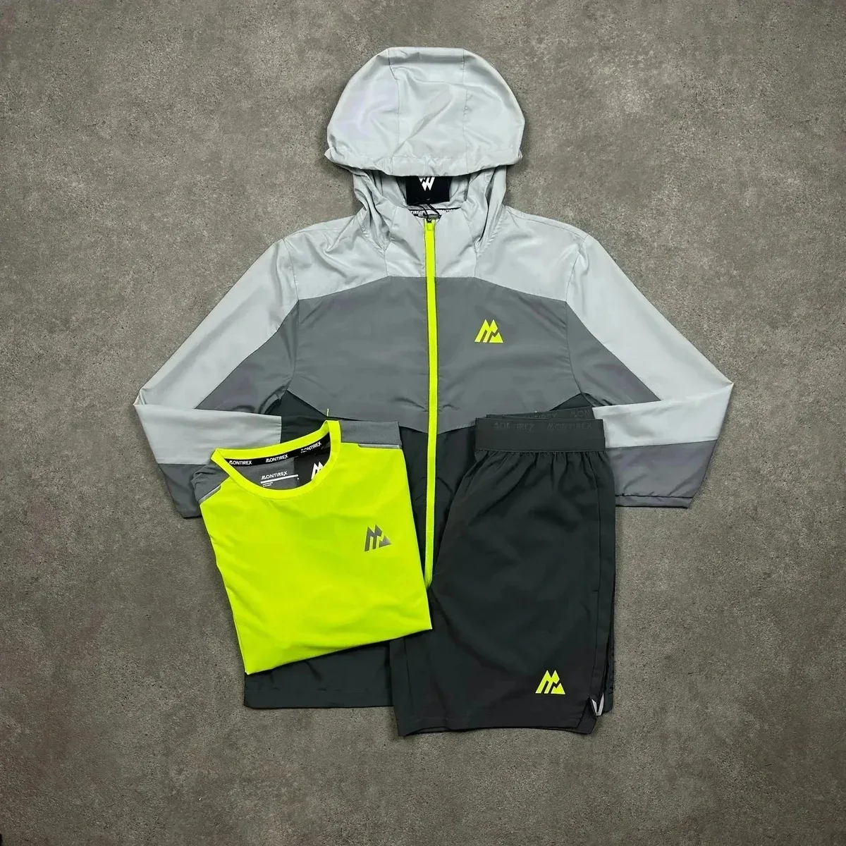 Montirex Neon Yellow & Grey Track Set