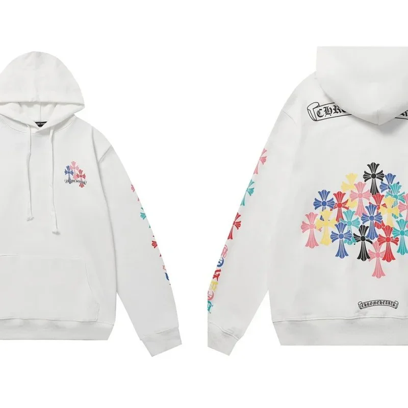 Chrome Hearts CH Cross White Multicolor Hoodie
