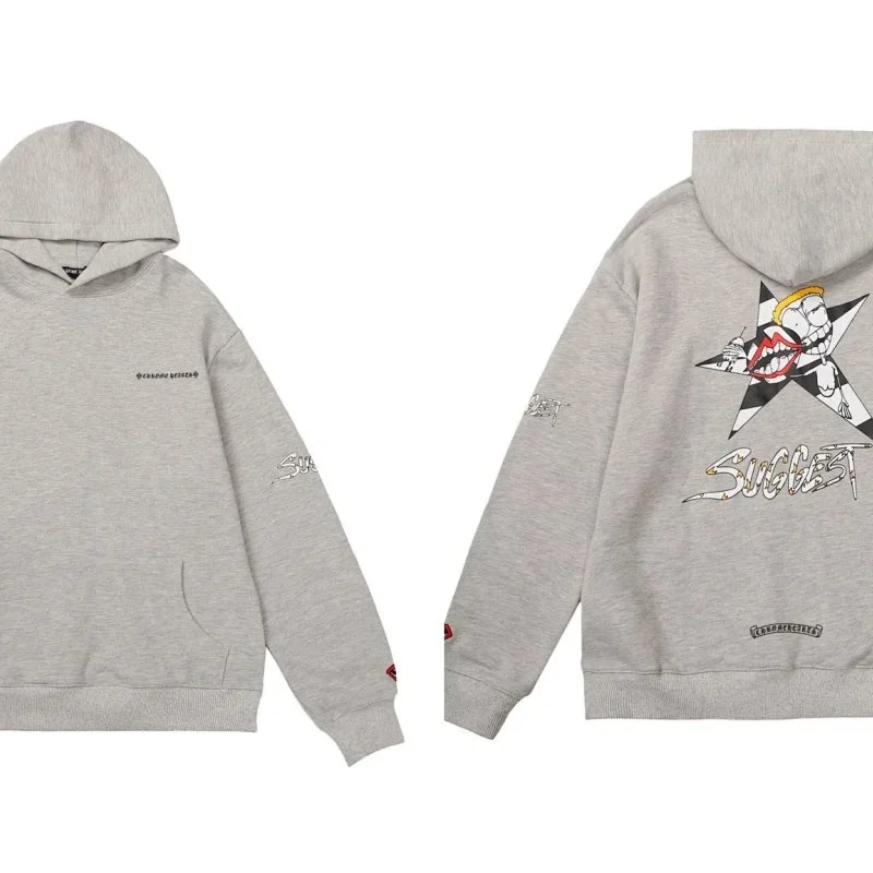 Chrome Hearts SUGGEST Graphic Hoodie Grey