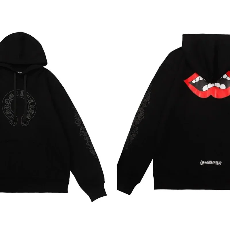 Chrome Hearts Mouth Print Hoodie Black