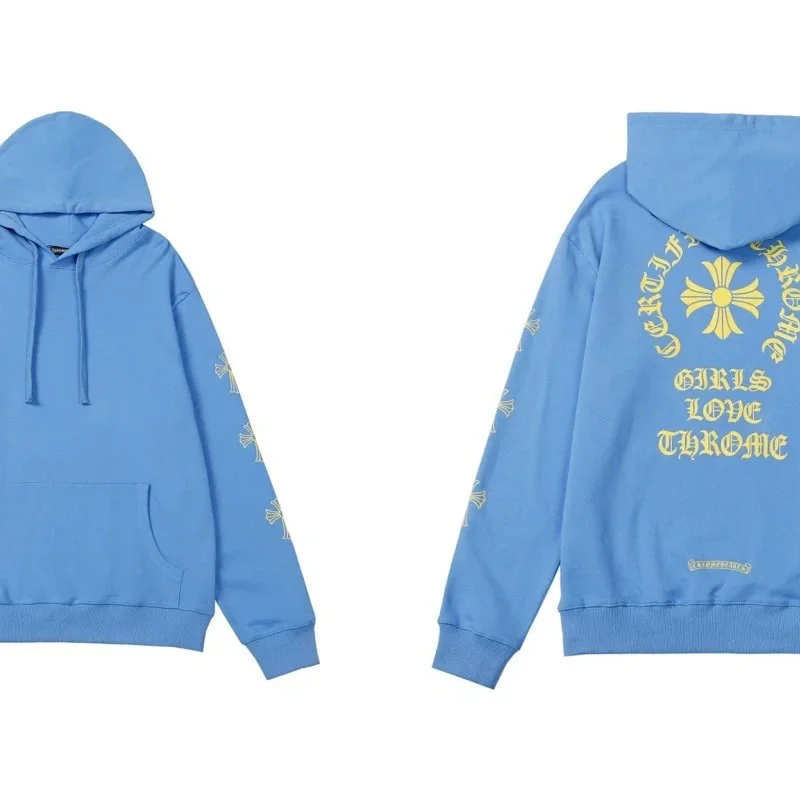 Chrome Hearts Girls Love Throne Blue Hoodie