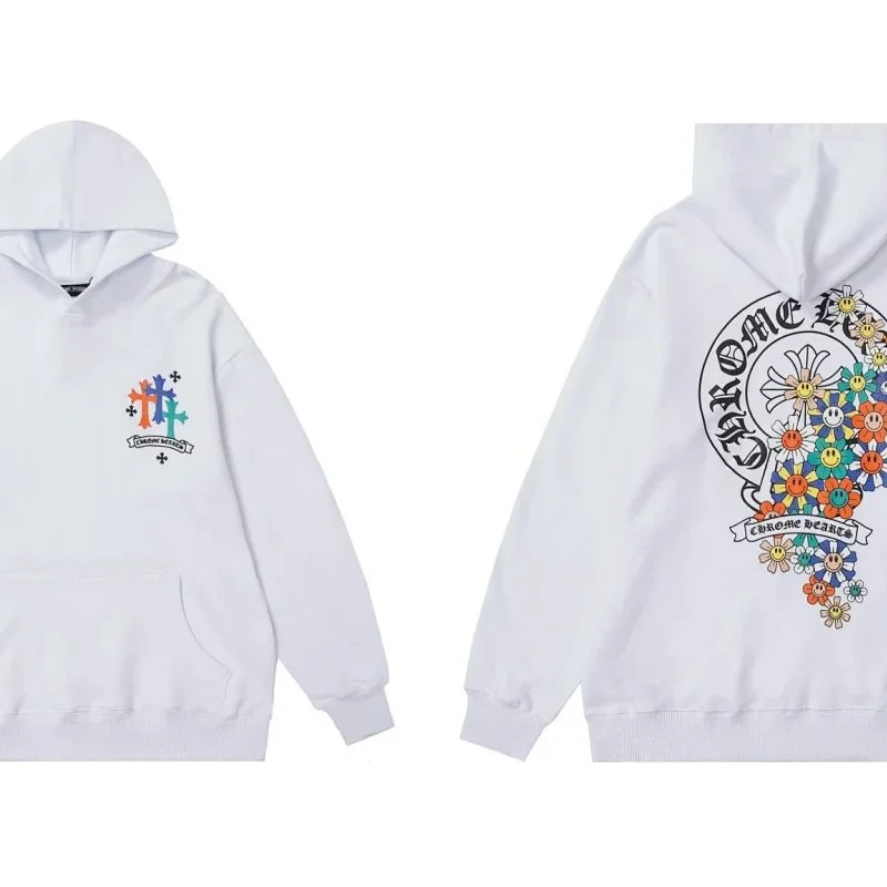 Chrome Hearts CH Cross Hoodie White