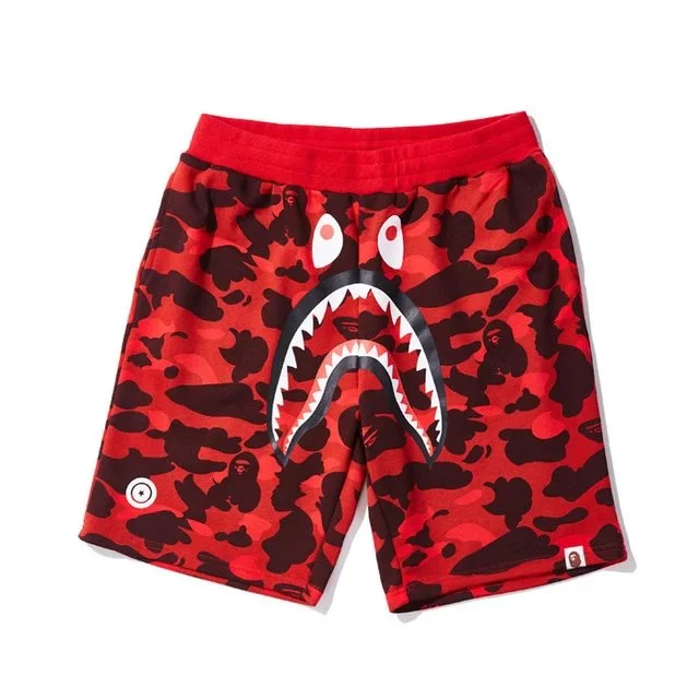 A Bathing Ape BAPE STA ABC Camo Red Shorts