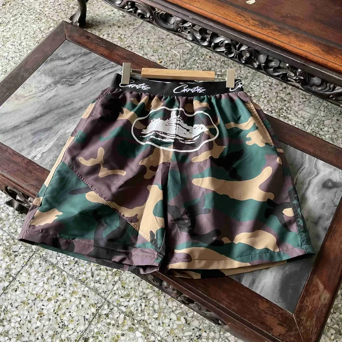 Camo Print Shorts Streetwear