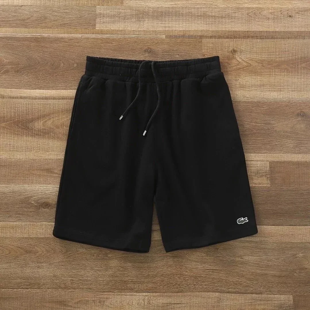 Lacoste Black Crocodile Logo Shorts