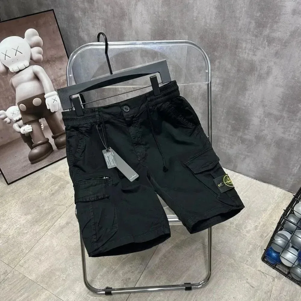 Stone Island Shadow Project Black Cargo Shorts
