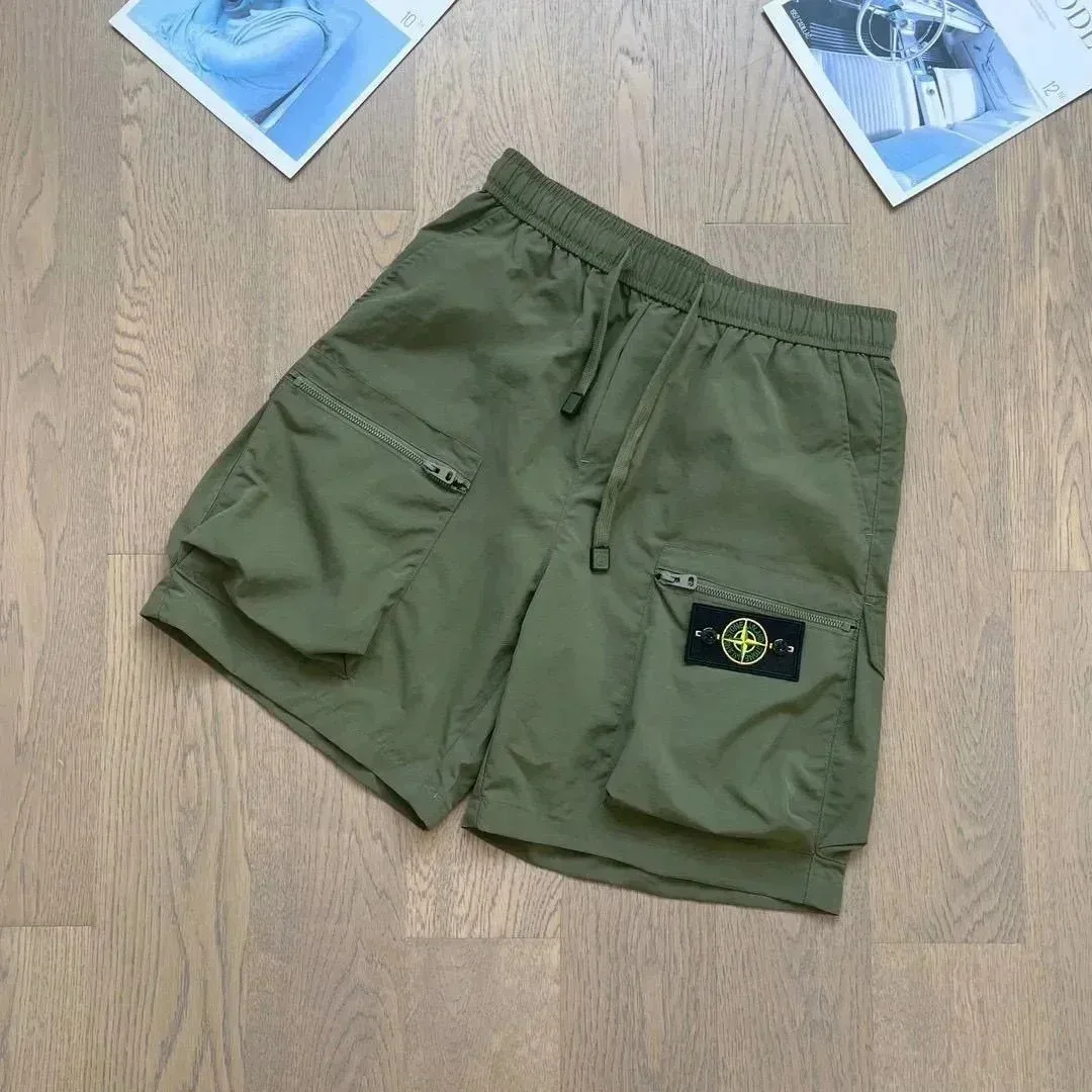 Stone Island Shadow Project Olive Cargo Shorts