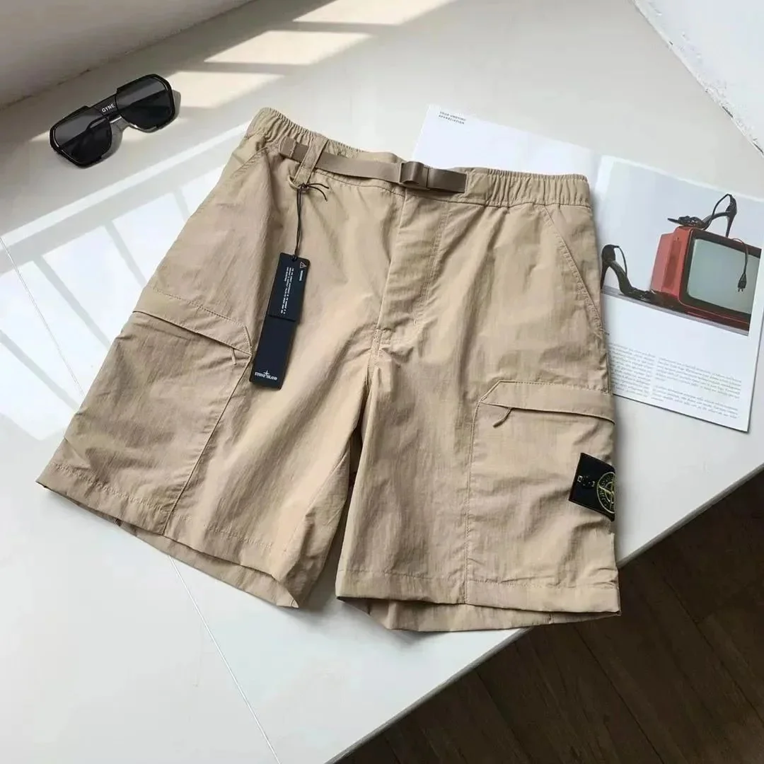 Stone Island 68-15 Beige Cargo Shorts
