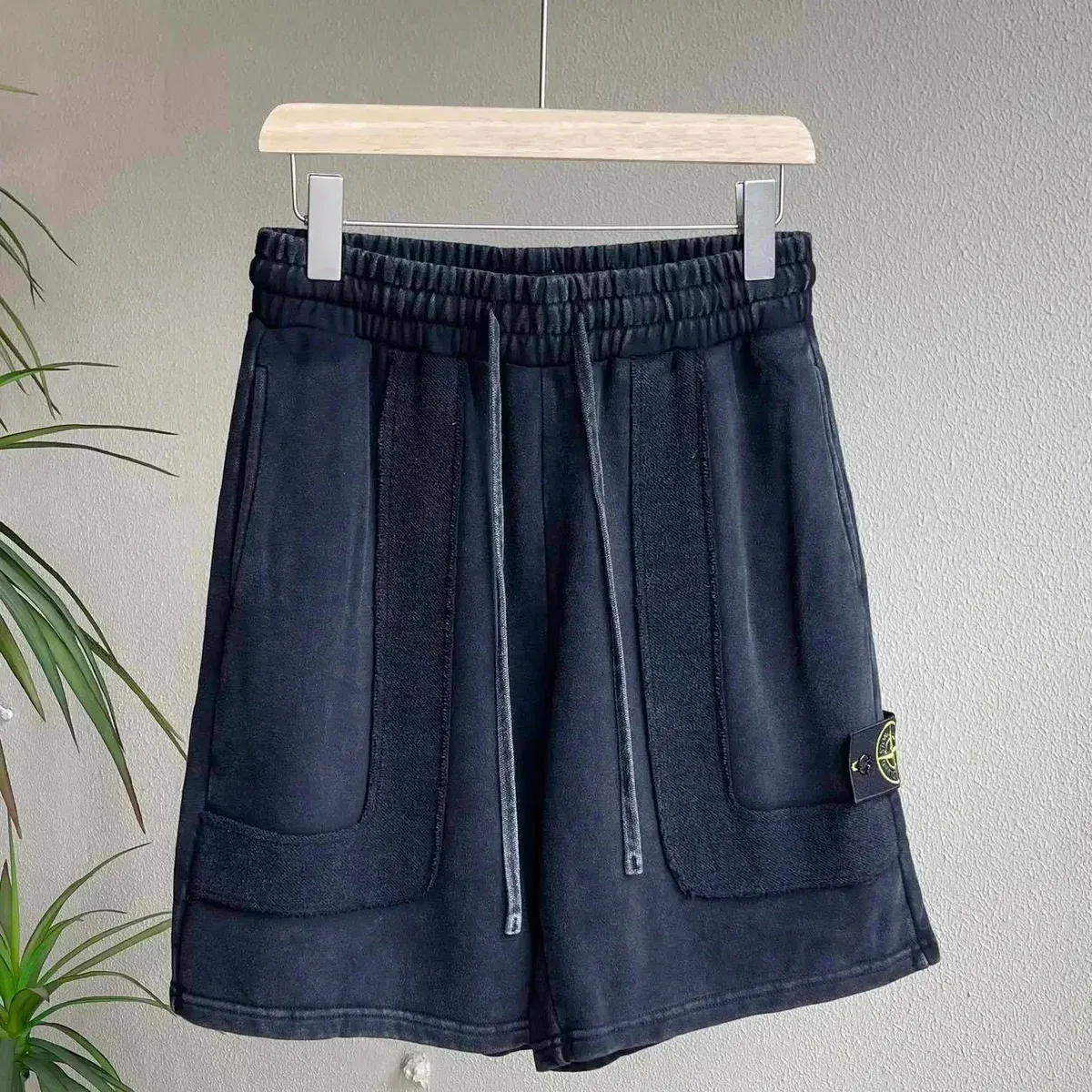 Stone Island 68-15 Dark Navy Terry Shorts