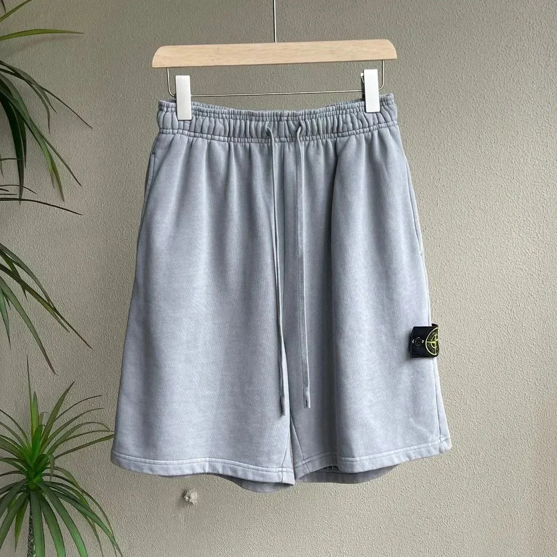 Stone Island 68-15 Grey Cotton Shorts