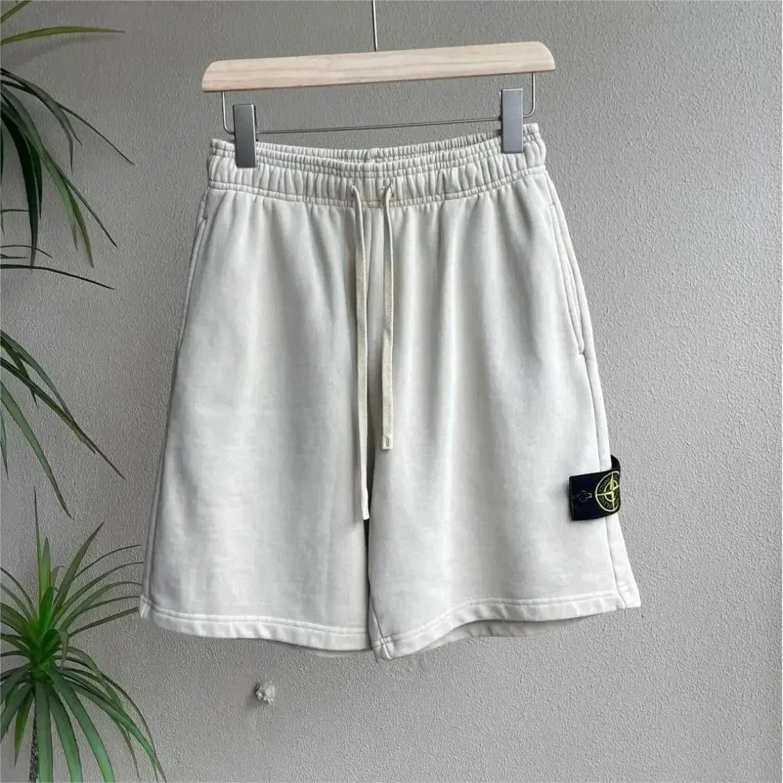 Stone Island 68-15 Beige Cotton Shorts