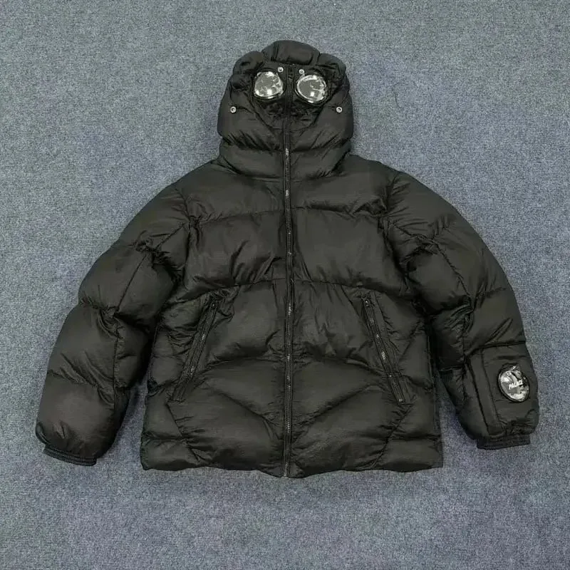 C.P. Company Goggle Black Puffer Jacket