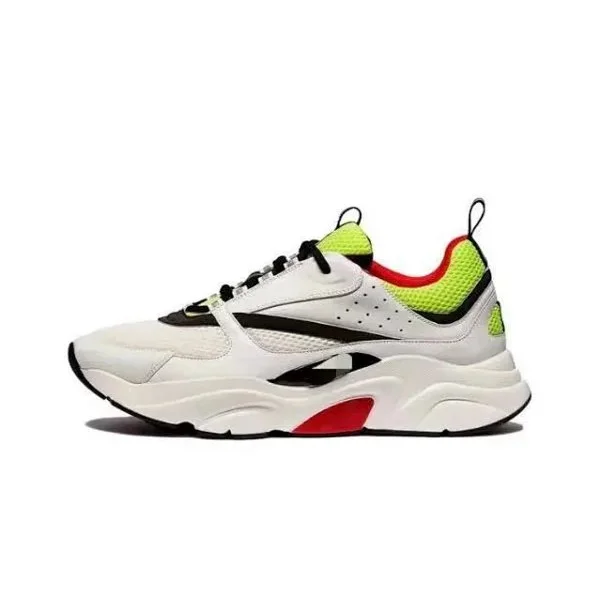 Dior Air Force 1 White/Neon Green/Red Sneakers