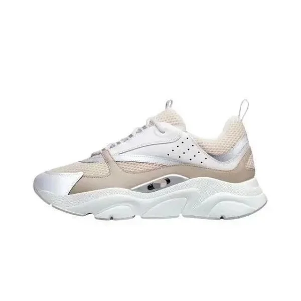 Dior Lady Dior White & Beige Sneakers