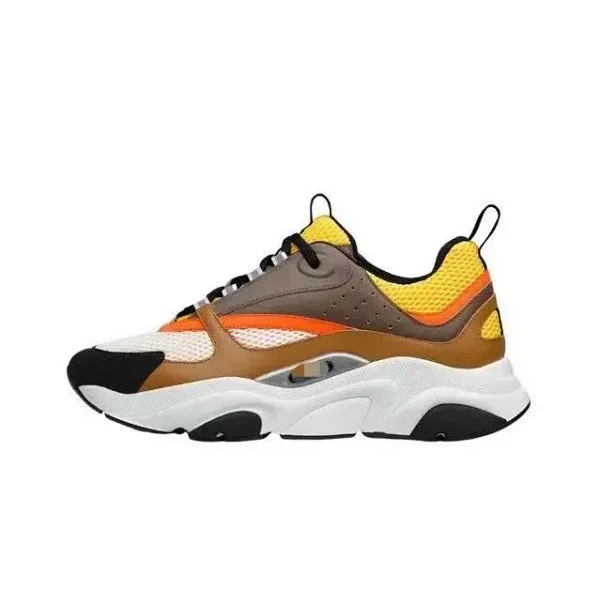 Dior Dior Book Tote Yellow & Brown Sneakers