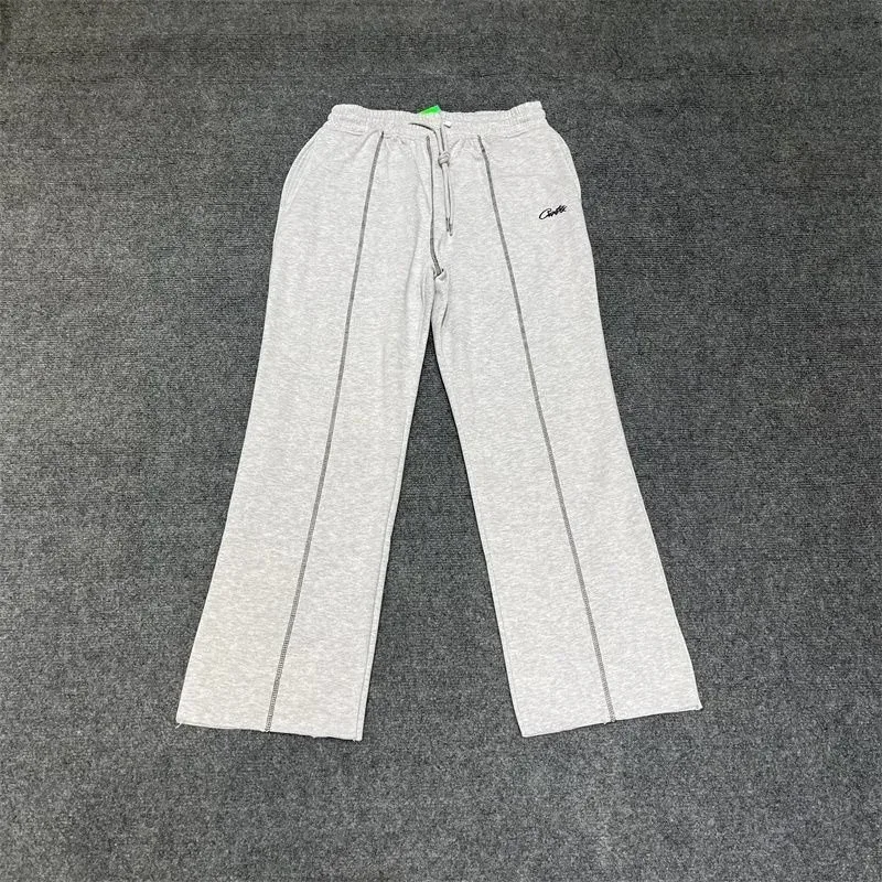 Light Grey Solid Track Pants