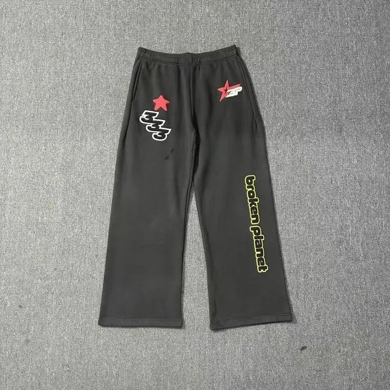 Broken Planet Market Black 'Star' Sweatpants