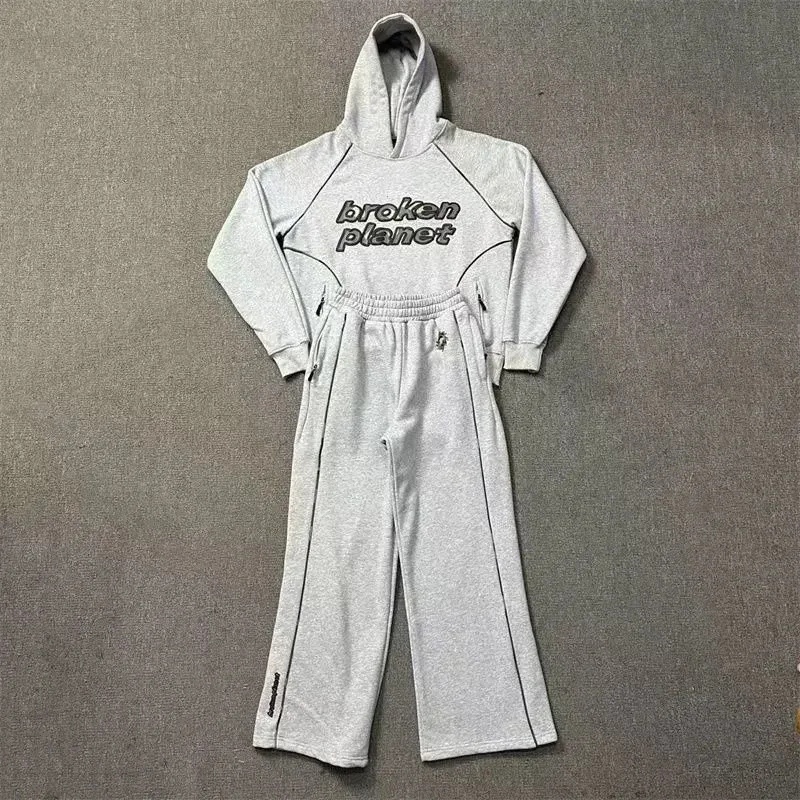 Broken Planet Market Grey 'broken planet' Co-ord Set