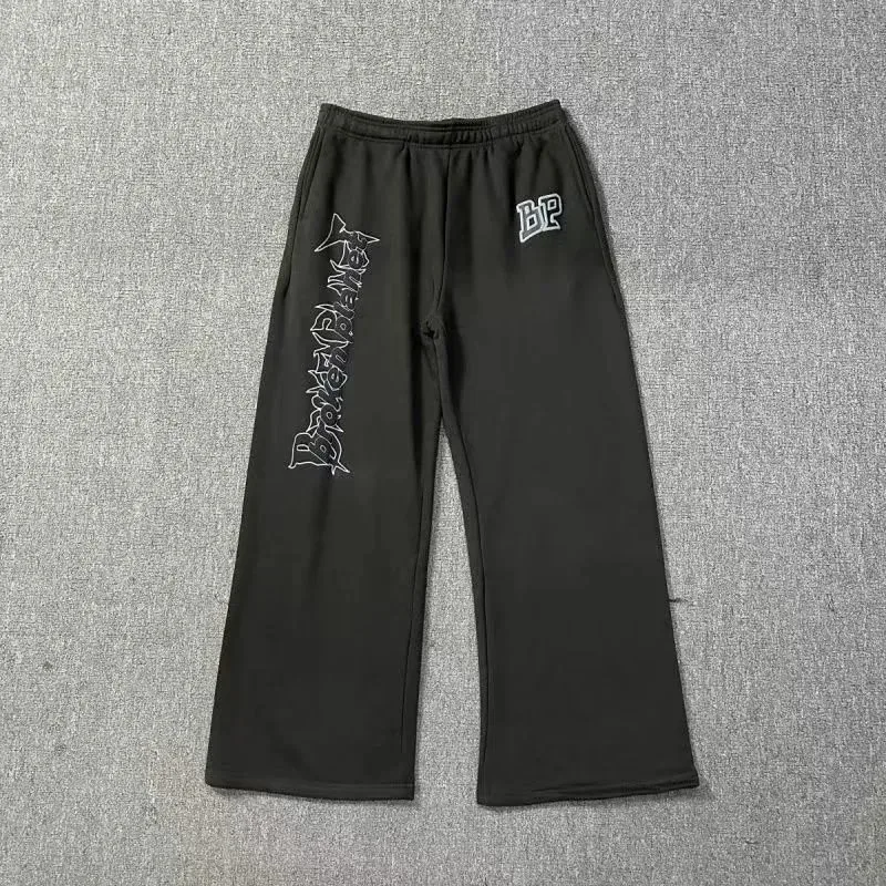 Broken Planet Market Black 'BP' Sweatpants