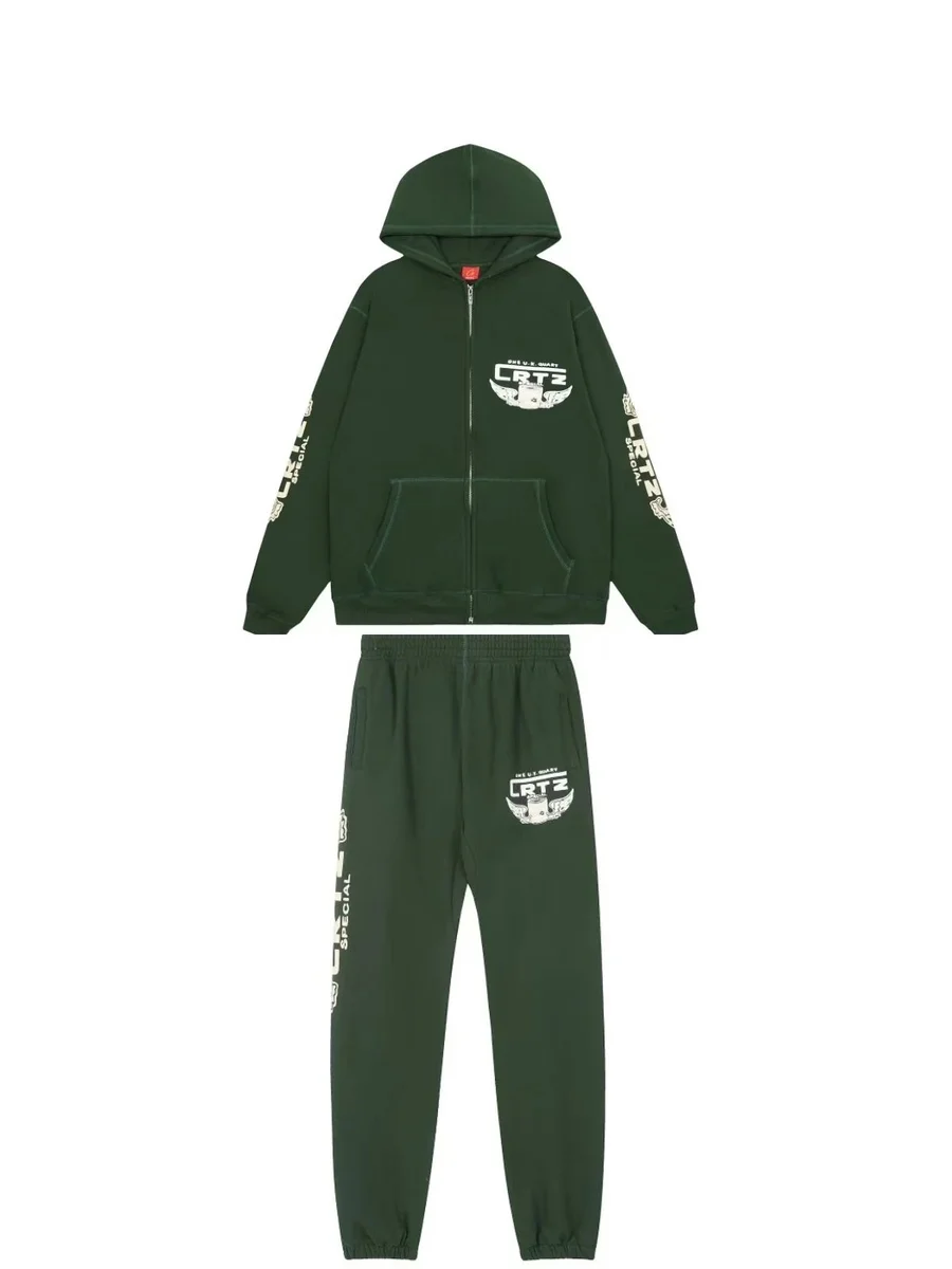Corteiz CRTZ Green Tracksuit Set