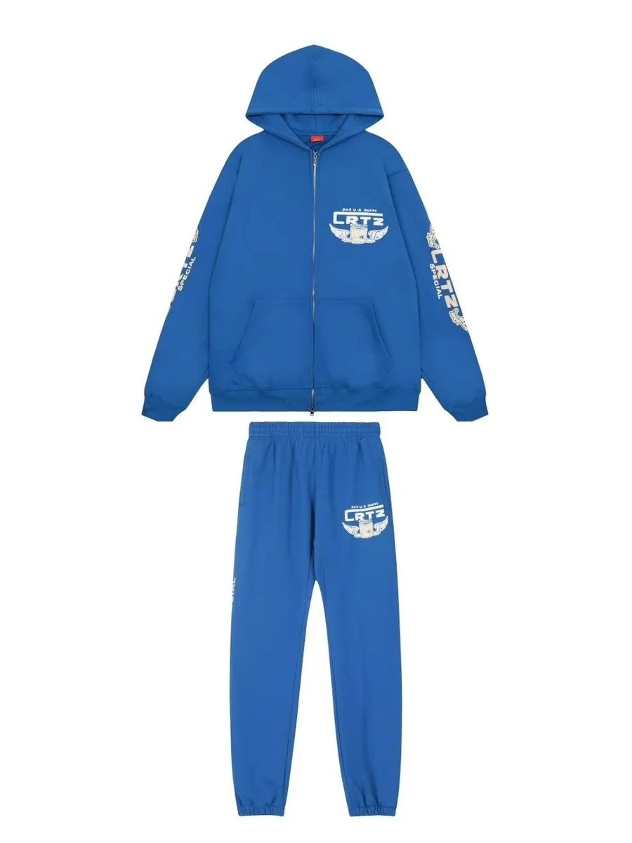 Corteiz CRTZ RTW Blue Tracksuit Set