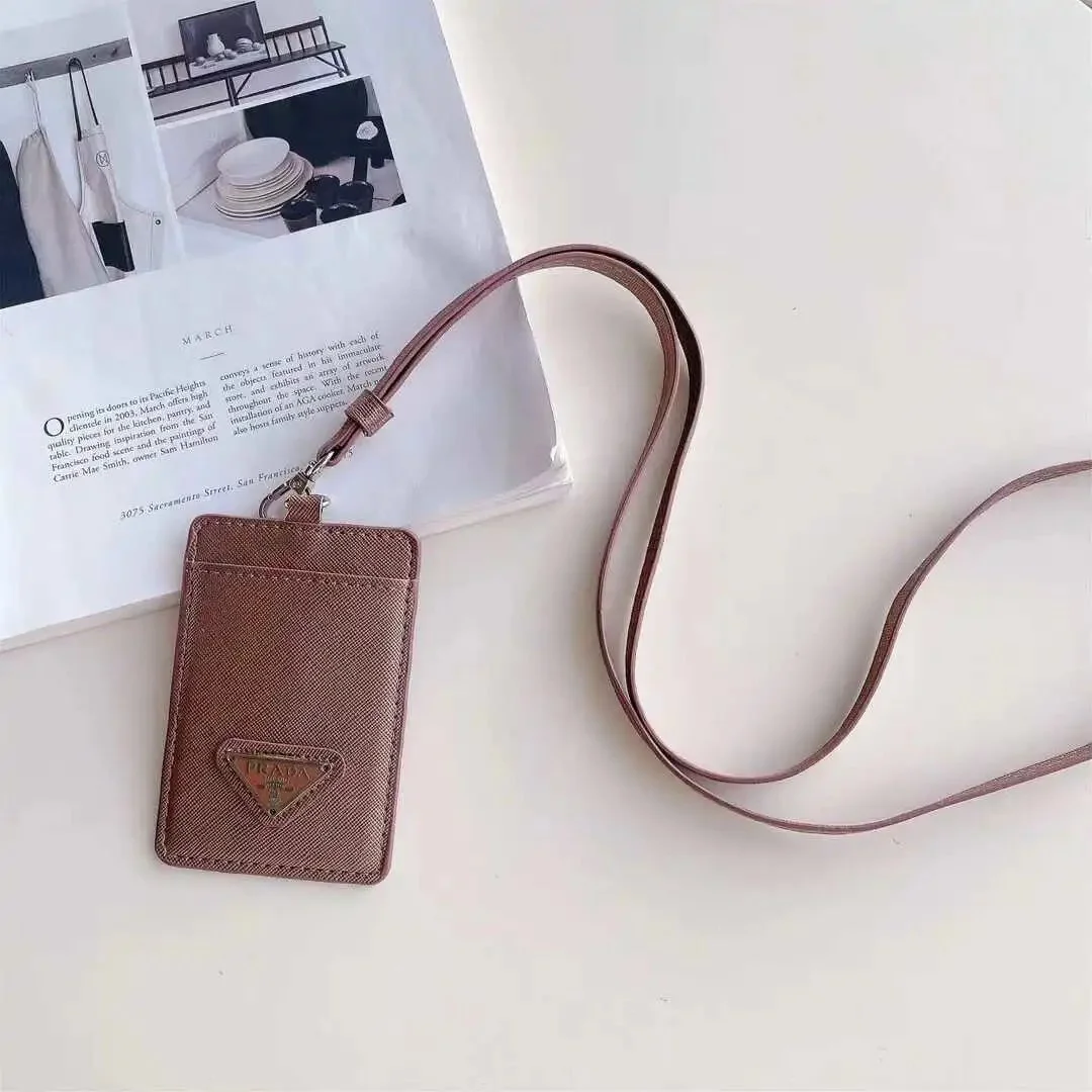 Prada Saffiano Leather ID Holder Card Case