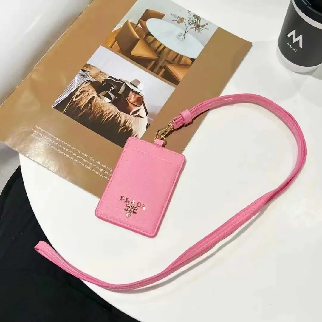Prada Pink Saffiano Leather Lanyard Bag