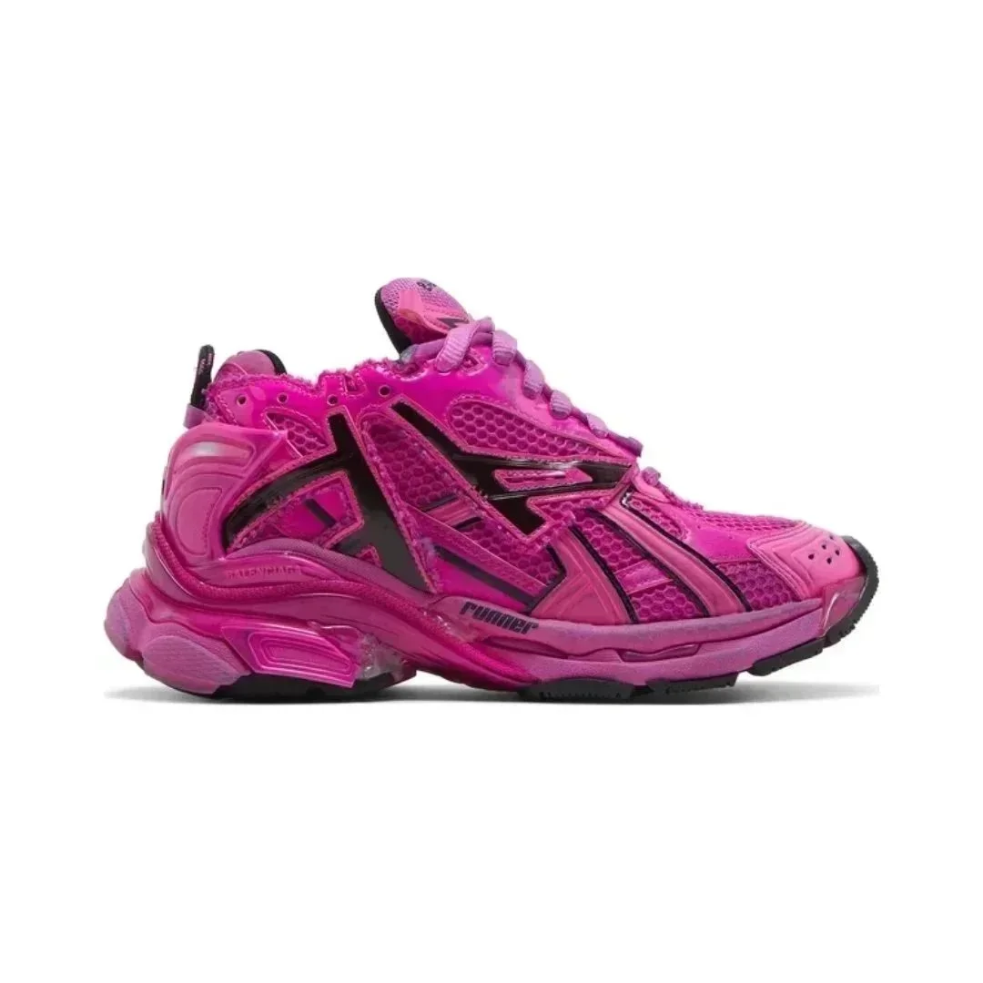 Balenciaga Runner Speed Trainer Dark Pink Sneakers