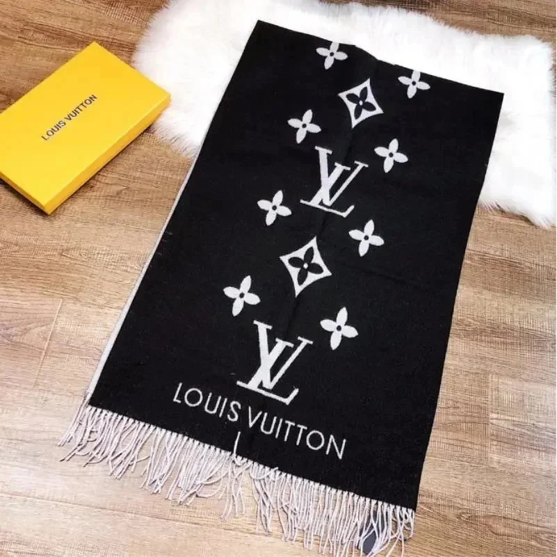 Louis Vuitton Monogram Scarf A-3深灰色