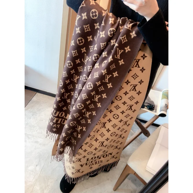 Louis Vuitton Neverfull Monogram Scarf F-1 Brown