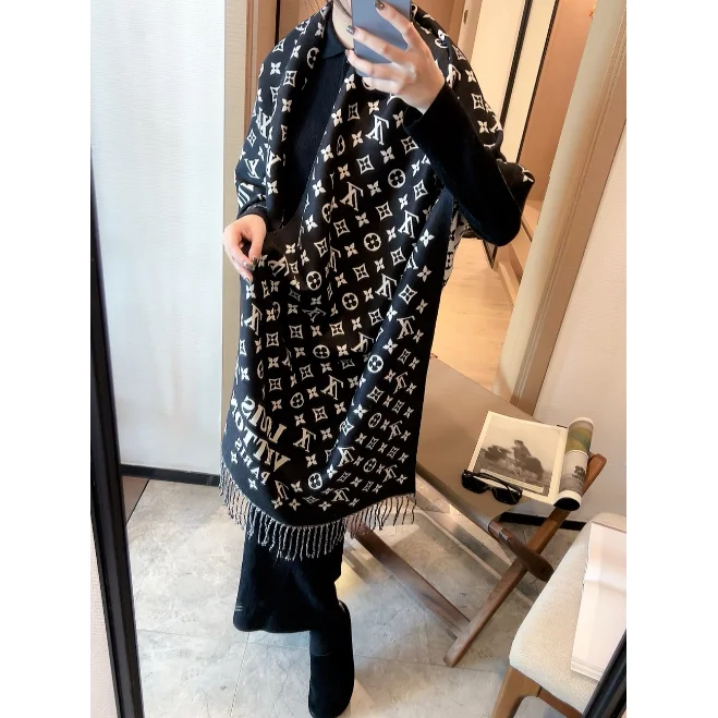 Louis Vuitton Neverfull Monogram Scarf F-2 Blue