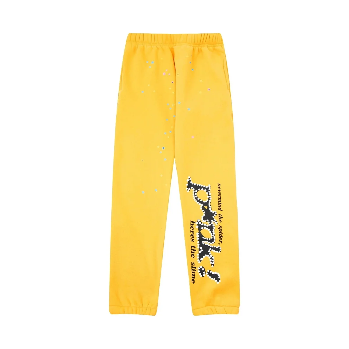 Unisex Yellow 'Poison' Printed Sweatpants