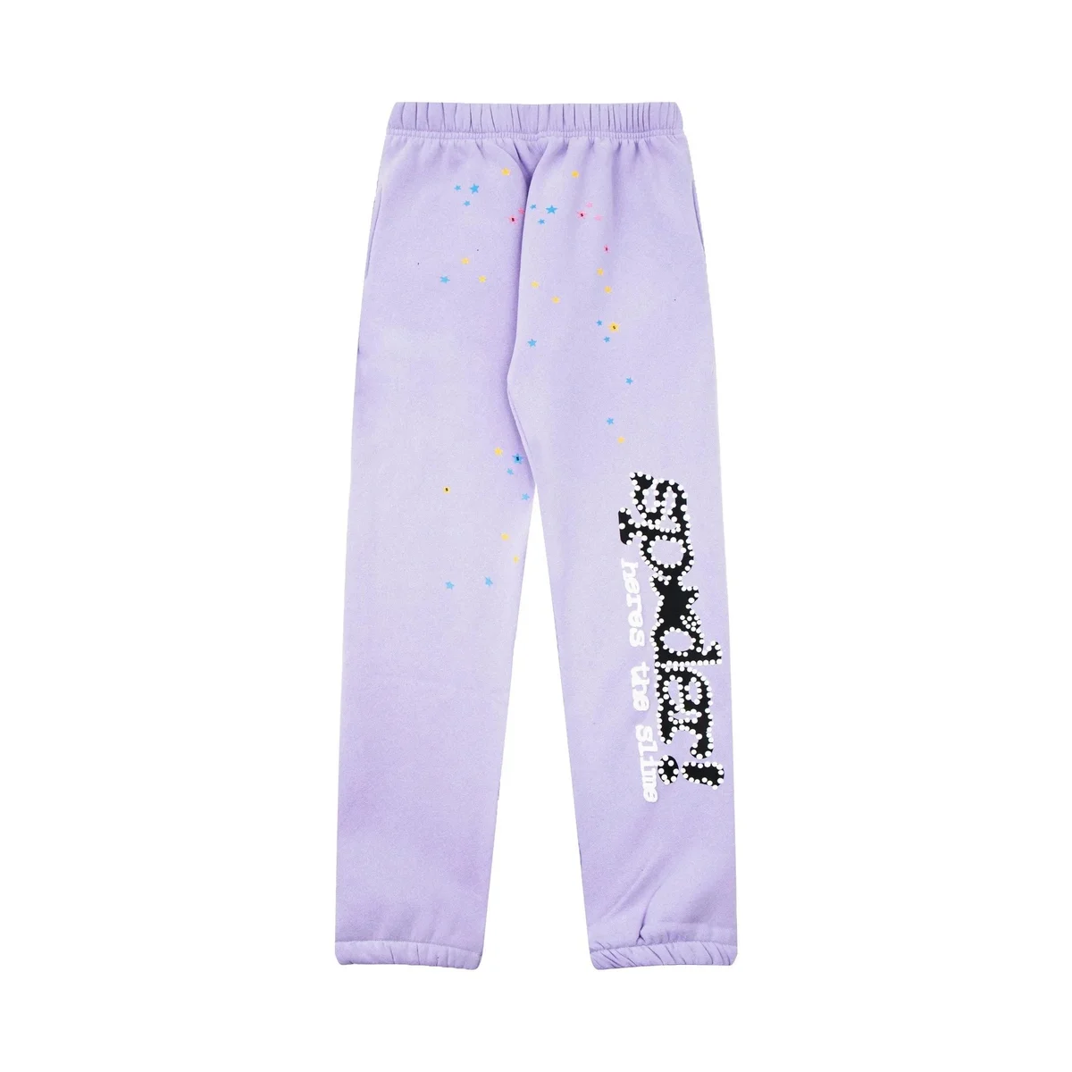 Lavender 'Spinderella' Printed Sweatpants