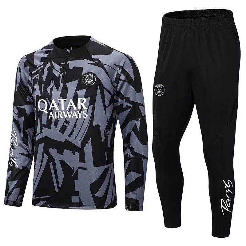 Paris Saint-Germain Tennis Club Black Grey Camo Tracksuit