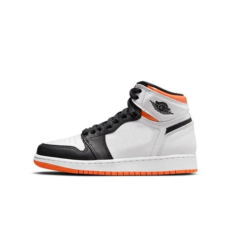 Nike Air Jordan 1 White Black Orange Sneakers