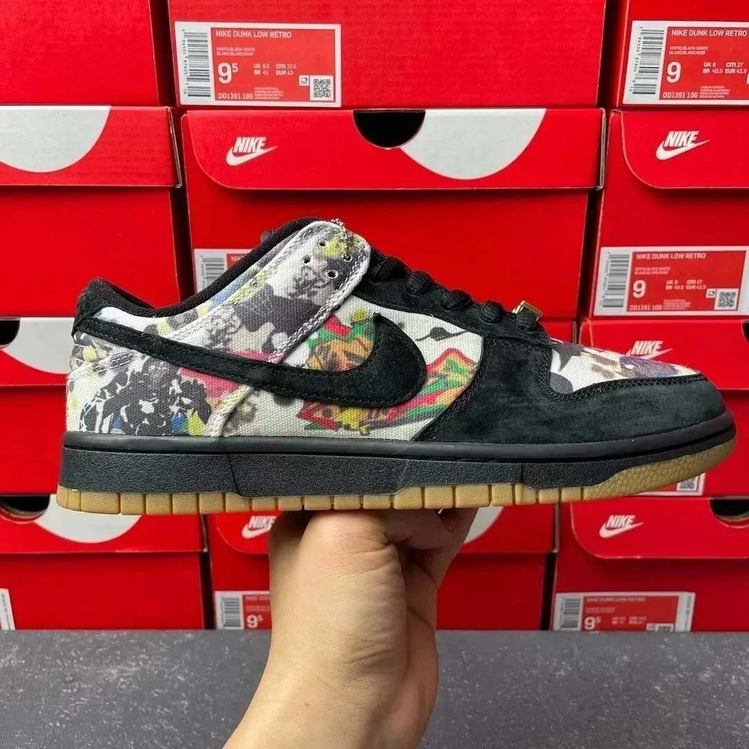Nike Dunk Low Supreme 彩绘 FD8778-001 Sneakers