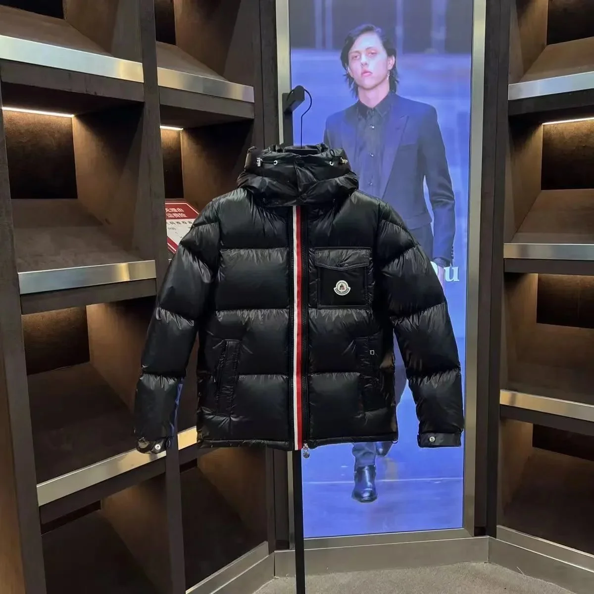 Moncler Black Classic Parka Winter Jacket