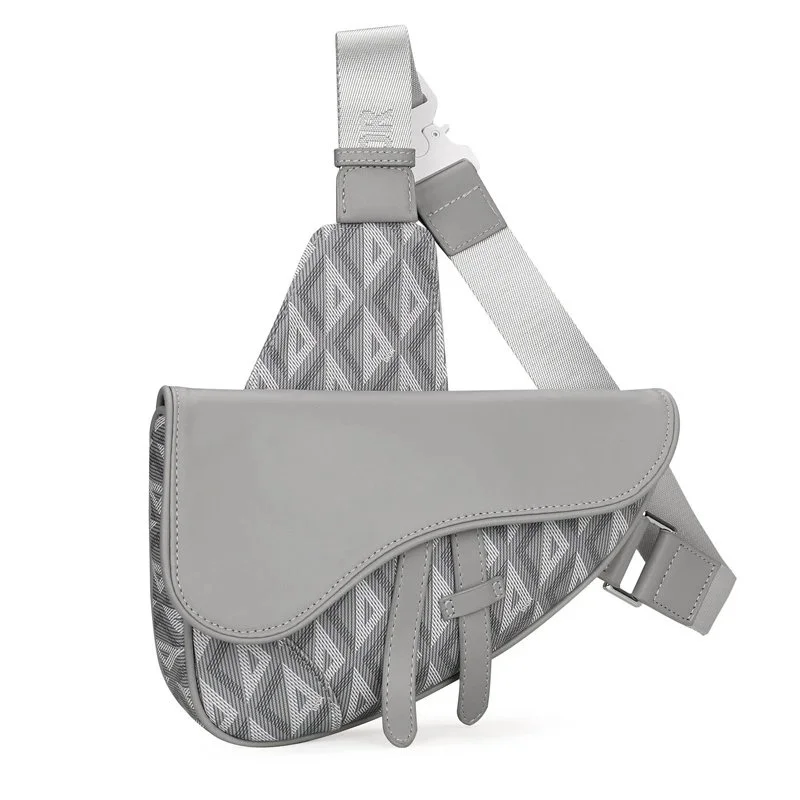 Dior Saddle XS Mini Grey Crossbody Bag