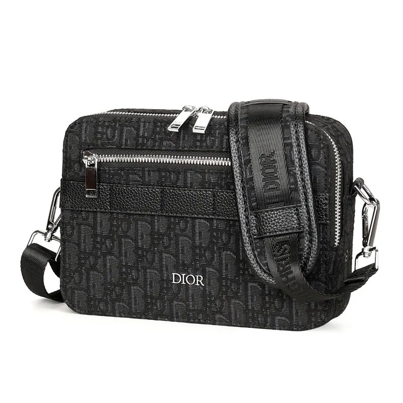 Dior Lady Dior Black Monogram Crossbody Bag
