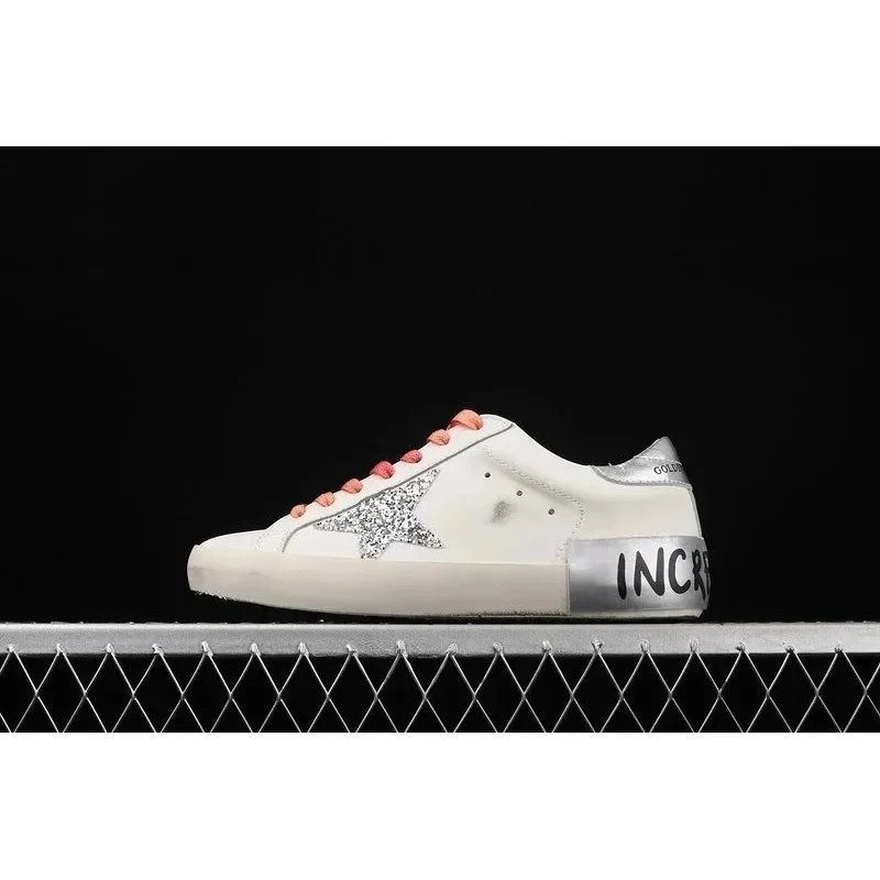 Golden Goose Super-Star White Silver Star Sneakers