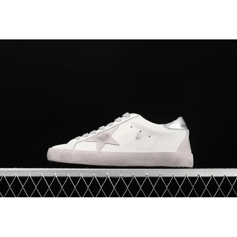 Golden Goose Super-Star White Silver Sneakers