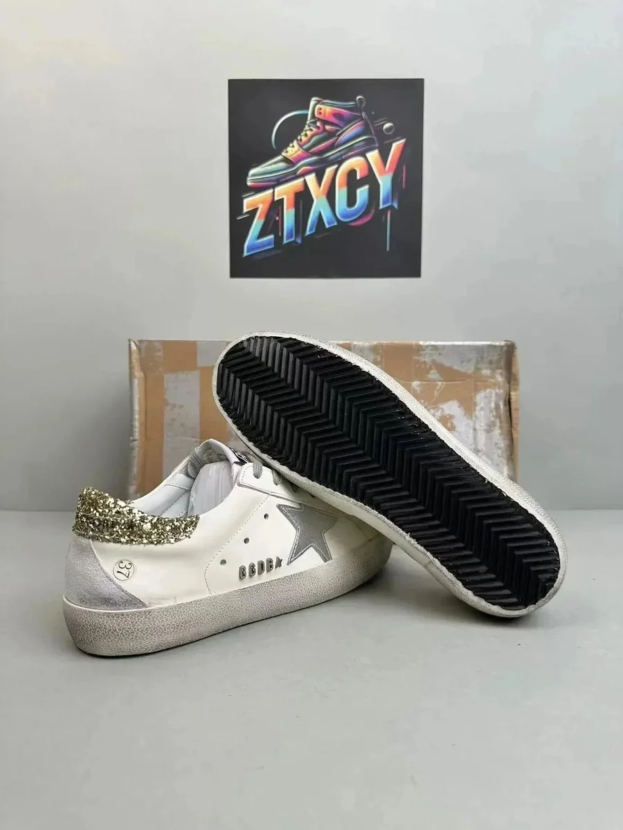 Golden Goose Super-Star White Gold Star Sneakers