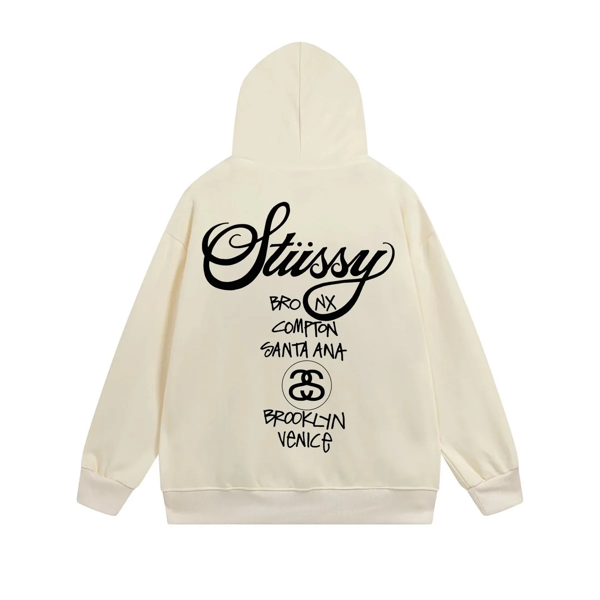 Stüssy Cream Stussy Script Hoodie