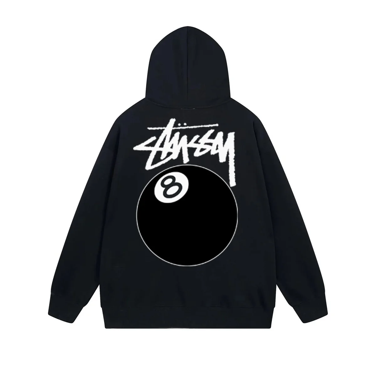 Stussy 8 Ball Hoodie Black Casual Top