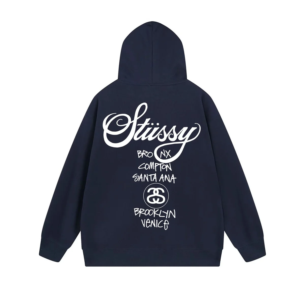 Stüssy Stüssy Hoodie Navy Solid Hoodie