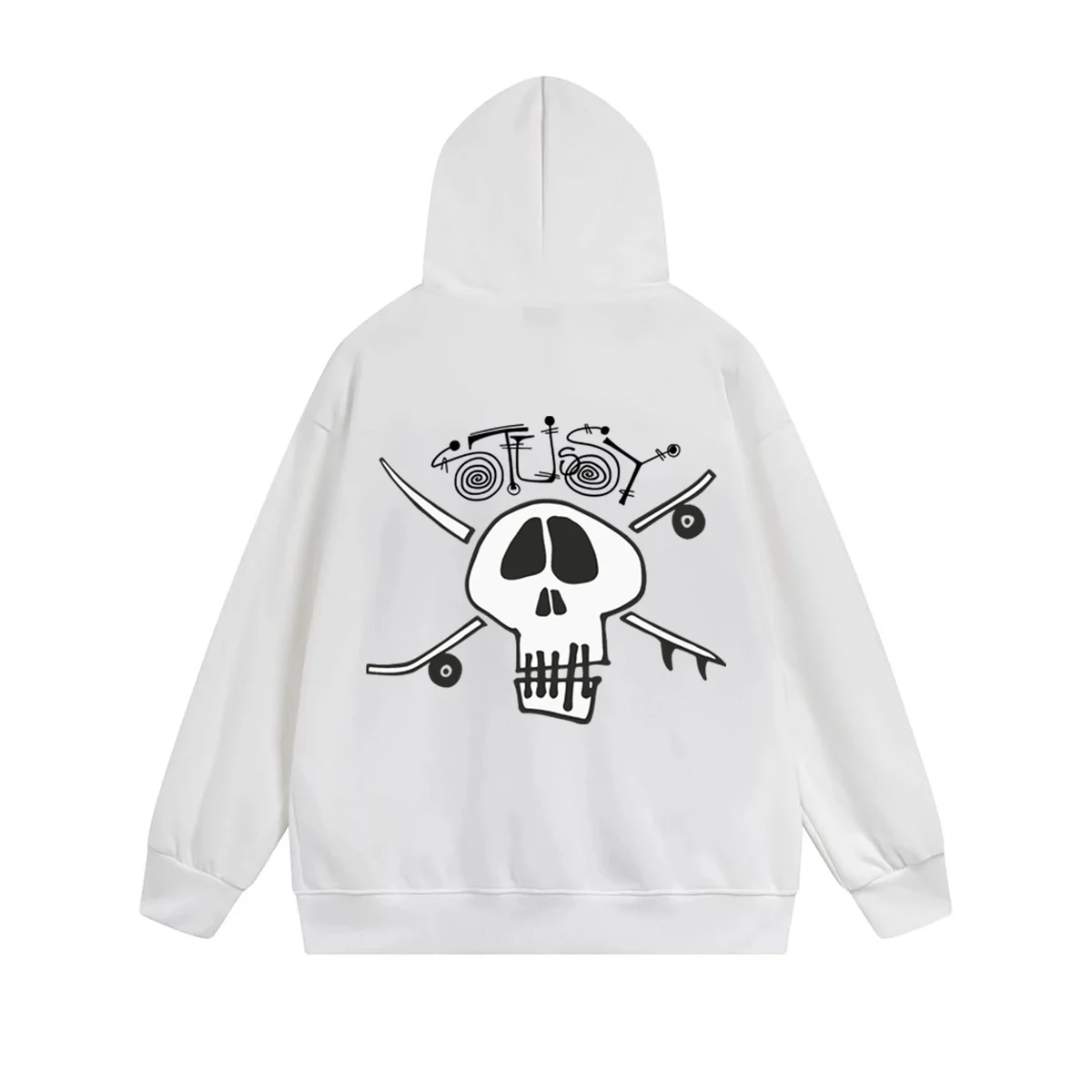 Stussy Stüssy Skull Hoodie White