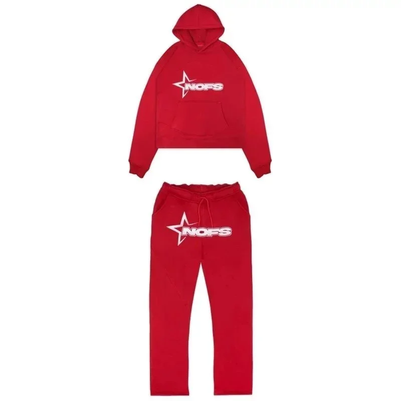 NOPS Red Tracksuit Set