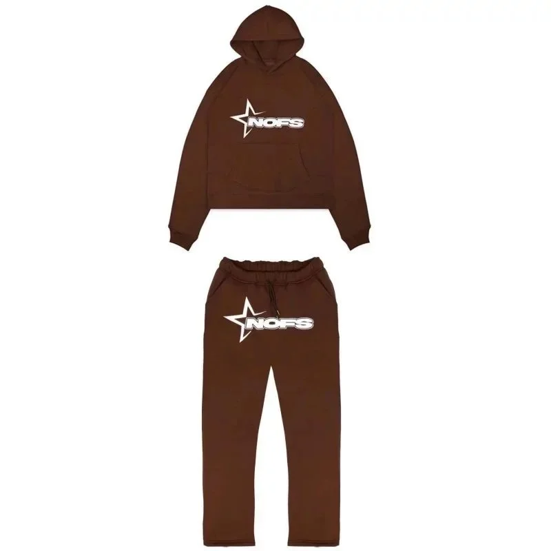 NOPS 07 Coffee Brown Tracksuit Set